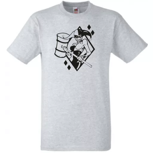 Humor - Harlequin stencil férfi rövid ujjú póló