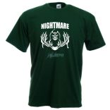 Koponya, agancs, nightmare férfi rövid ujjú póló