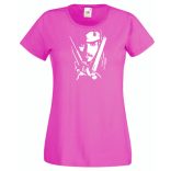 Depp - Jack Sparrow kalóz stencil női rövid ujjú póló