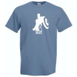 Hősök - Captain America minima férfi rövid ujjú póló