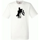 Hősök - Captain America minima férfi rövid ujjú póló