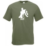 Hősök - Captain America minima férfi rövid ujjú póló