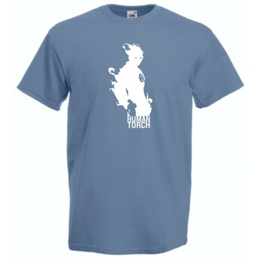 Hősök - Human Torch minima férfi rövid ujjú póló