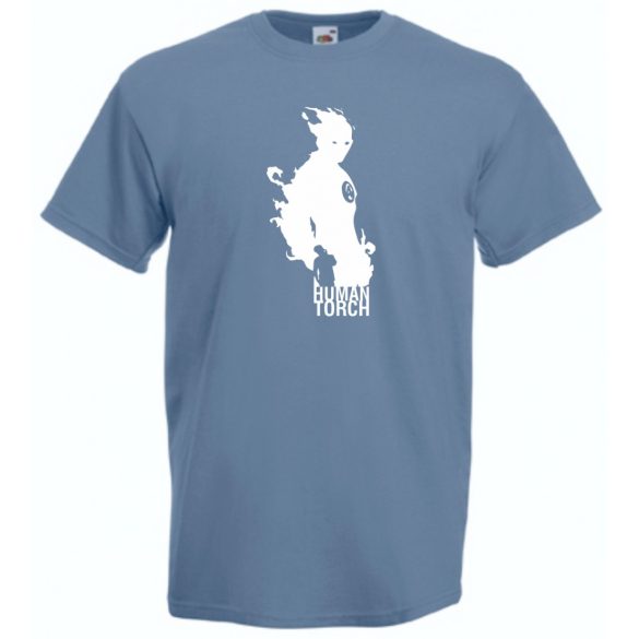 Hősök - Human Torch minima férfi rövid ujjú póló