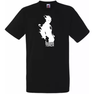 Hősök - Human Torch minima férfi rövid ujjú póló