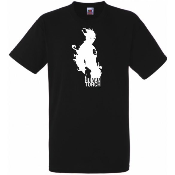 Hősök - Human Torch minima férfi rövid ujjú póló