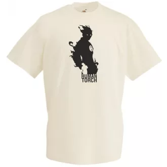 Hősök - Human Torch minima férfi rövid ujjú póló