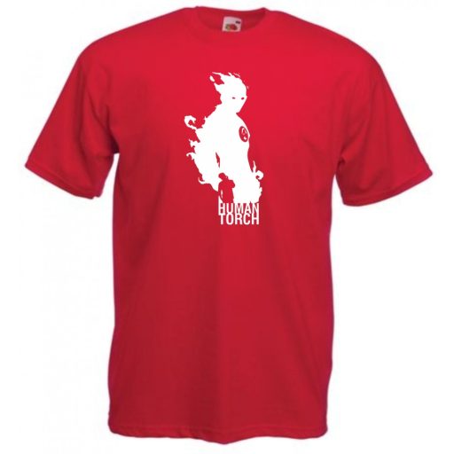Hősök - Human Torch minima férfi rövid ujjú póló