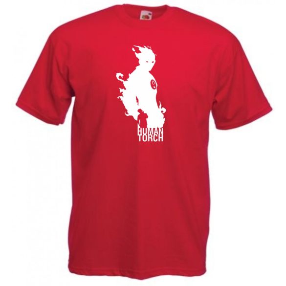 Hősök - Human Torch minima férfi rövid ujjú póló