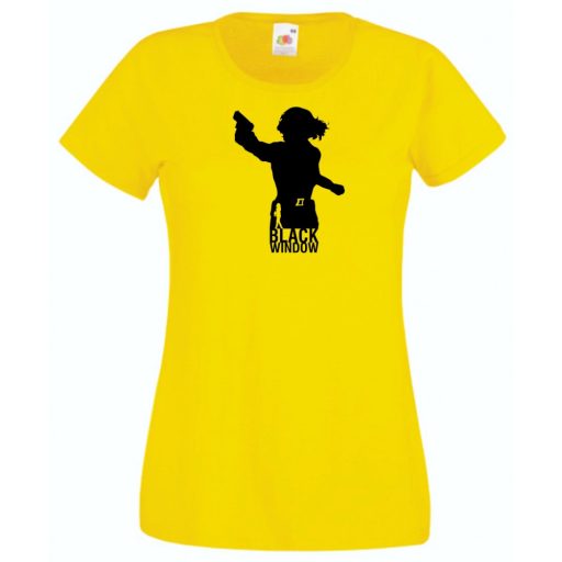 Hősök - Black Widow minima női rövid ujjú póló