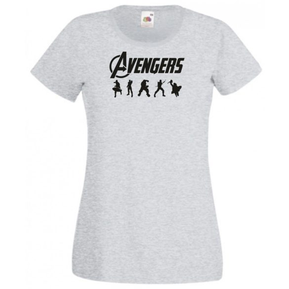 Hősök - Bosszúállók stencil minima női rövid ujjú póló