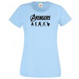 Hősök - Bosszúállók stencil minima női rövid ujjú póló