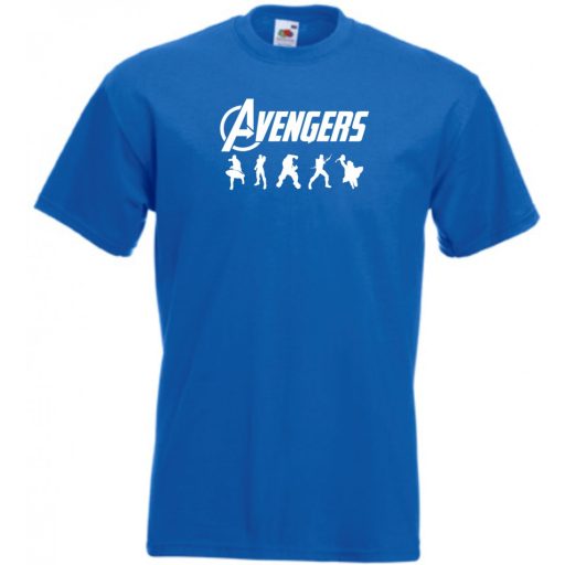 Hősök - Bosszúállók stencil minima férfi rövid ujjú póló