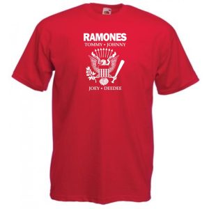 Retro Ramones férfi rövid ujjú póló