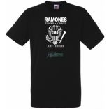 Retro Ramones férfi rövid ujjú póló