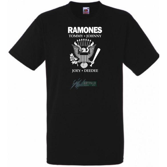 Retro Ramones férfi rövid ujjú póló