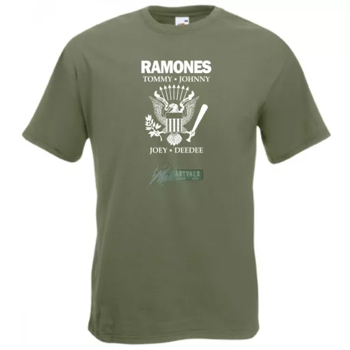 Retro Ramones férfi rövid ujjú póló