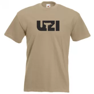 Harcos - fegyver - UZI férfi rövid ujjú póló
