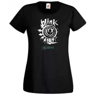 Festékes Blink 182 fröcs női rövid ujjú póló