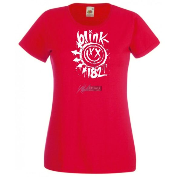 Festékes Blink 182 fröcs női rövid ujjú póló