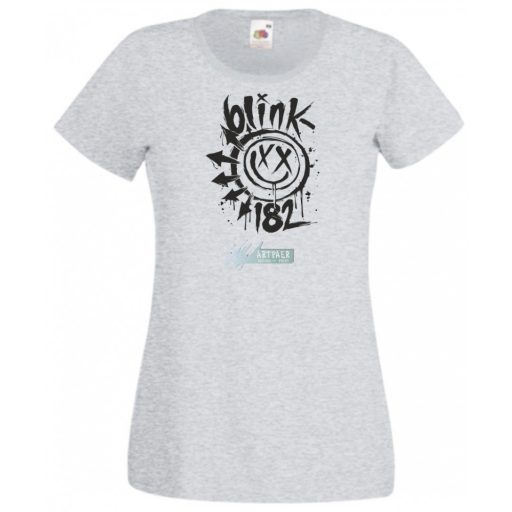 Festékes Blink 182 fröcs női rövid ujjú póló