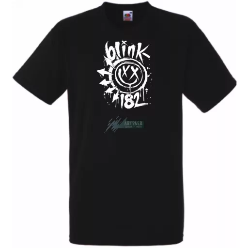 Festékes Blink 182 fröcs férfi rövid ujjú póló