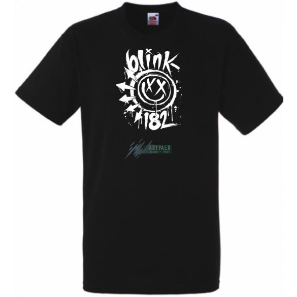 Festékes Blink 182 fröcs férfi rövid ujjú póló