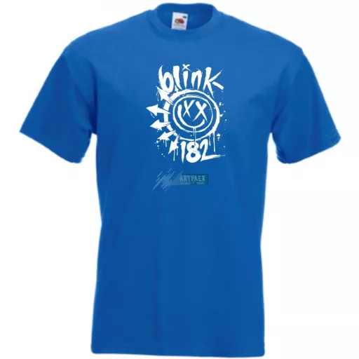 Festékes Blink 182 fröcs férfi rövid ujjú póló