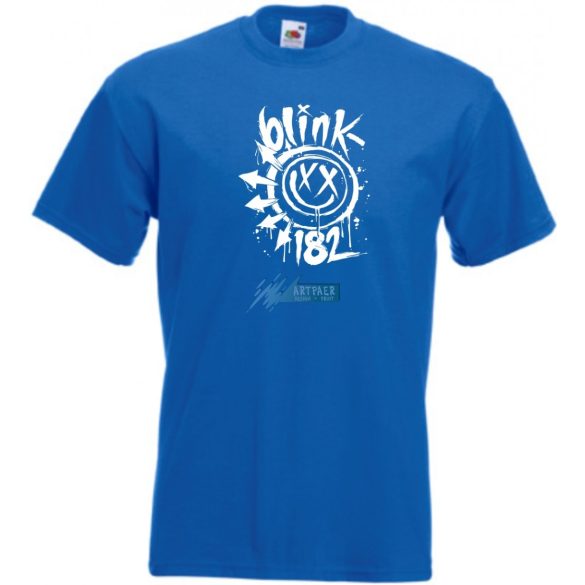 Festékes Blink 182 fröcs férfi rövid ujjú póló