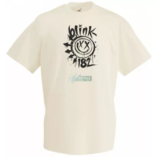 Festékes Blink 182 fröcs férfi rövid ujjú póló