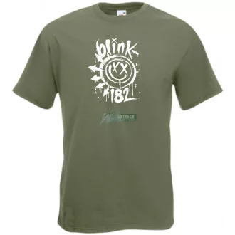 Festékes Blink 182 fröcs férfi rövid ujjú póló