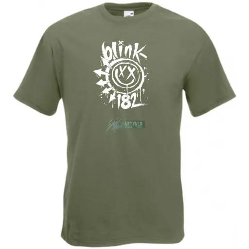 Festékes Blink 182 fröcs férfi rövid ujjú póló