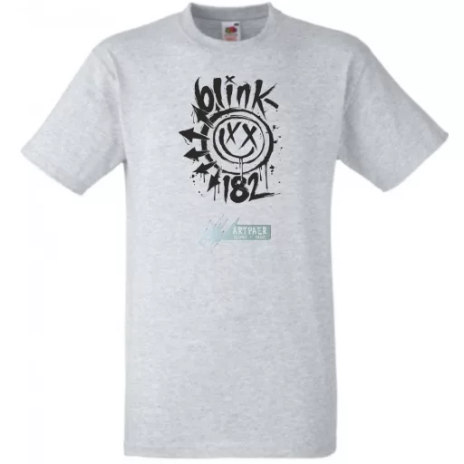 Festékes Blink 182 fröcs férfi rövid ujjú póló
