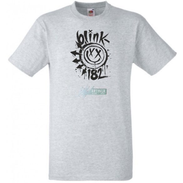 Festékes Blink 182 fröcs férfi rövid ujjú póló