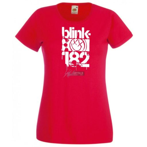 Festékes Blinky-182 női rövid ujjú póló