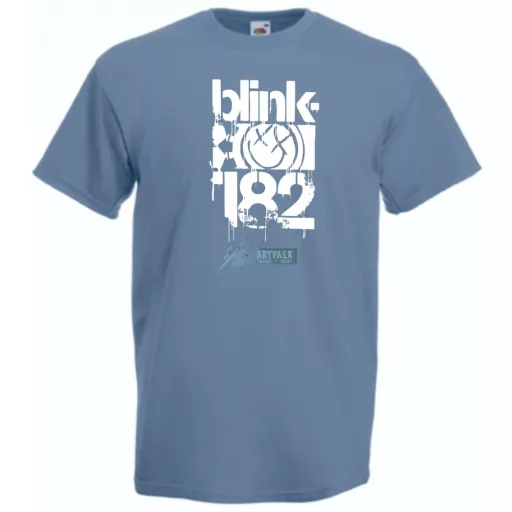 Festékes Blinky-182 férfi rövid ujjú póló