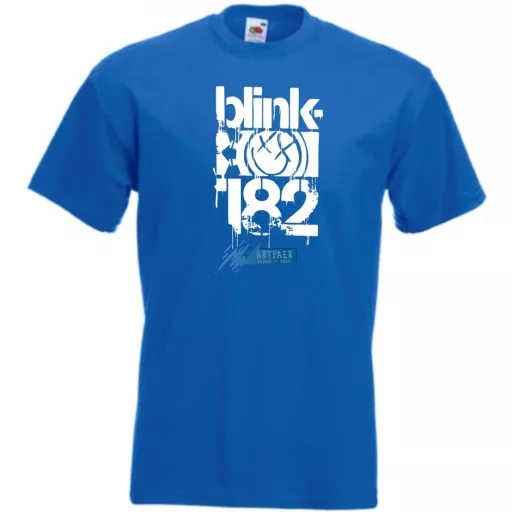 Festékes Blinky-182 férfi rövid ujjú póló