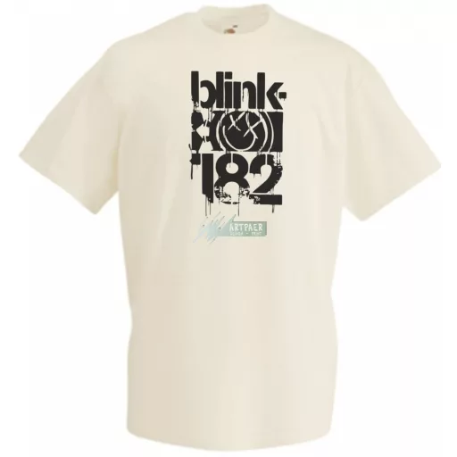 Festékes Blinky-182 férfi rövid ujjú póló