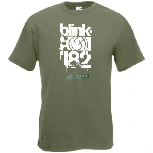 Festékes Blinky-182 férfi rövid ujjú póló