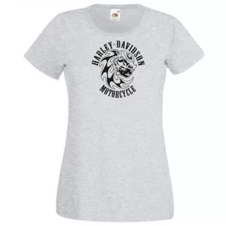 Motor fan Motorcycles Harley Girl női rövid ujjú póló