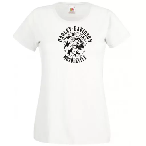 Motor fan Motorcycles Harley Girl női rövid ujjú póló