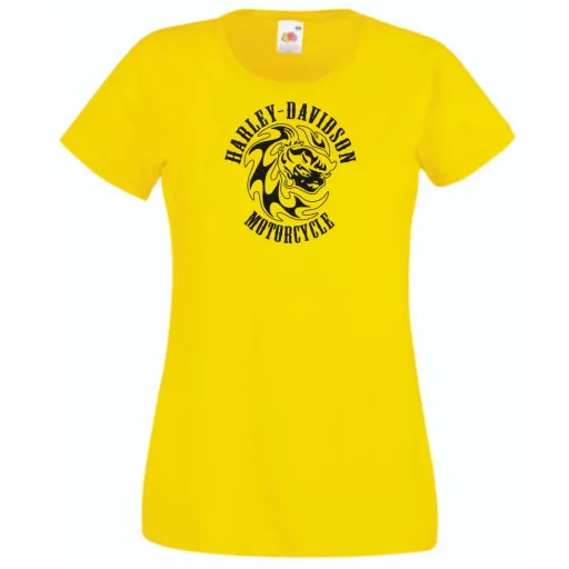 Motor fan Motorcycles Harley Girl női rövid ujjú póló