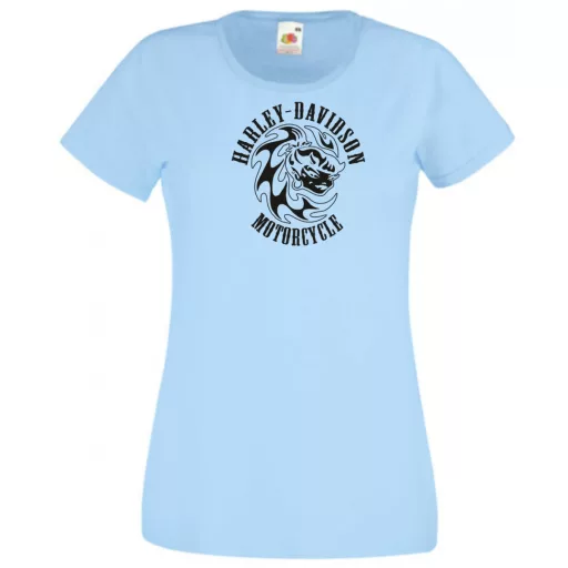 Motor fan Motorcycles Harley Girl női rövid ujjú póló