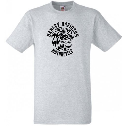 Motor fan Motorcycles Harley Girl férfi rövid ujjú póló