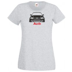 Autó fan Audi stencil női rövid ujjú póló