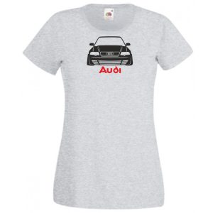 Autó fan Audi stencil női rövid ujjú póló