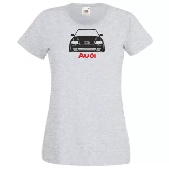 Autó fan Audi stencil női rövid ujjú póló