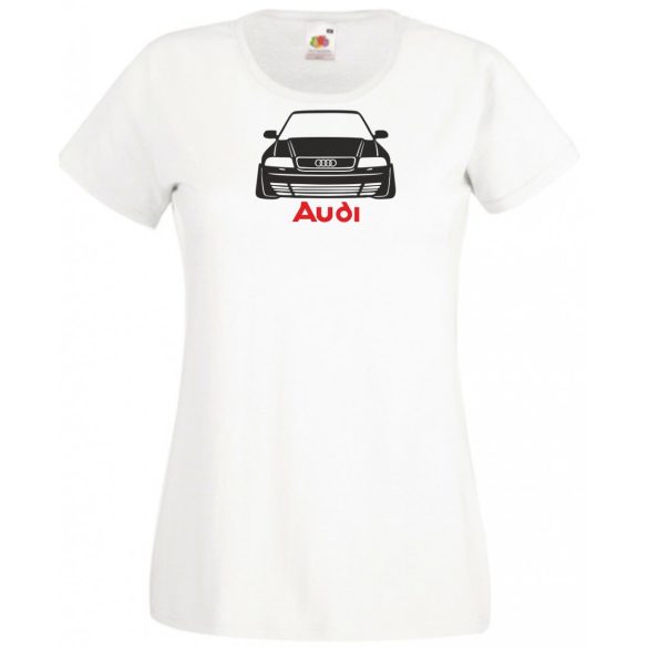 Autó fan Audi stencil női rövid ujjú póló