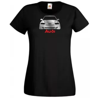 Autó fan Audi stencil női rövid ujjú póló