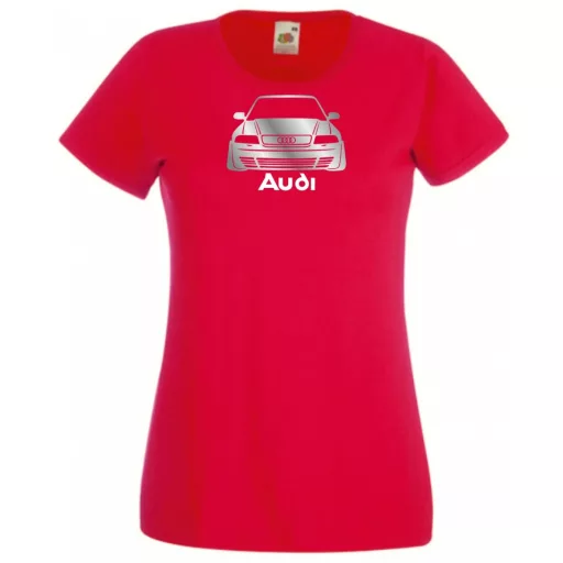 Autó fan Audi stencil női rövid ujjú póló